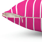 Hot Pink Pinstripe Square Pillow Home Decor Pink Sweetheart
