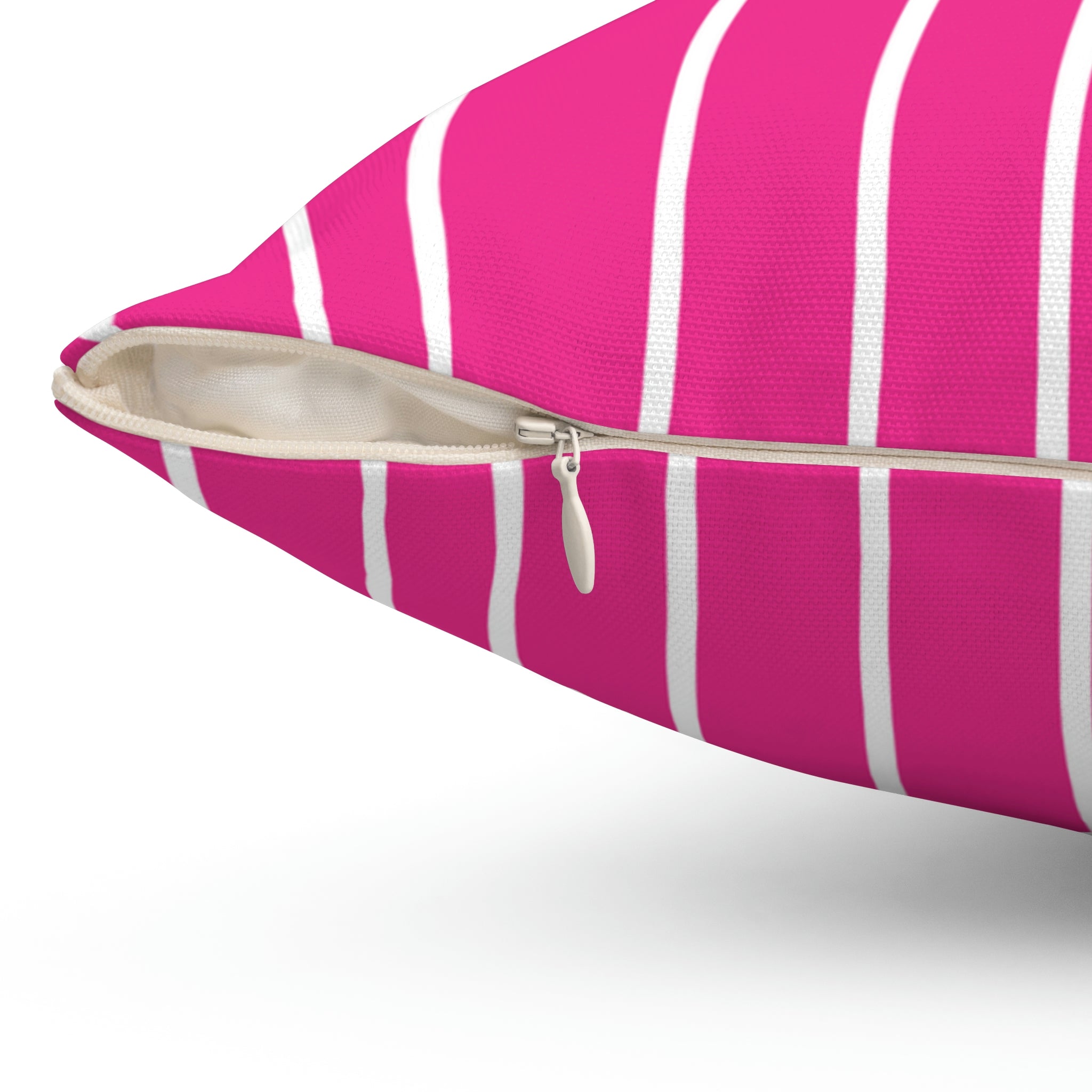 Hot Pink Pinstripe Square Pillow Home Decor Pink Sweetheart