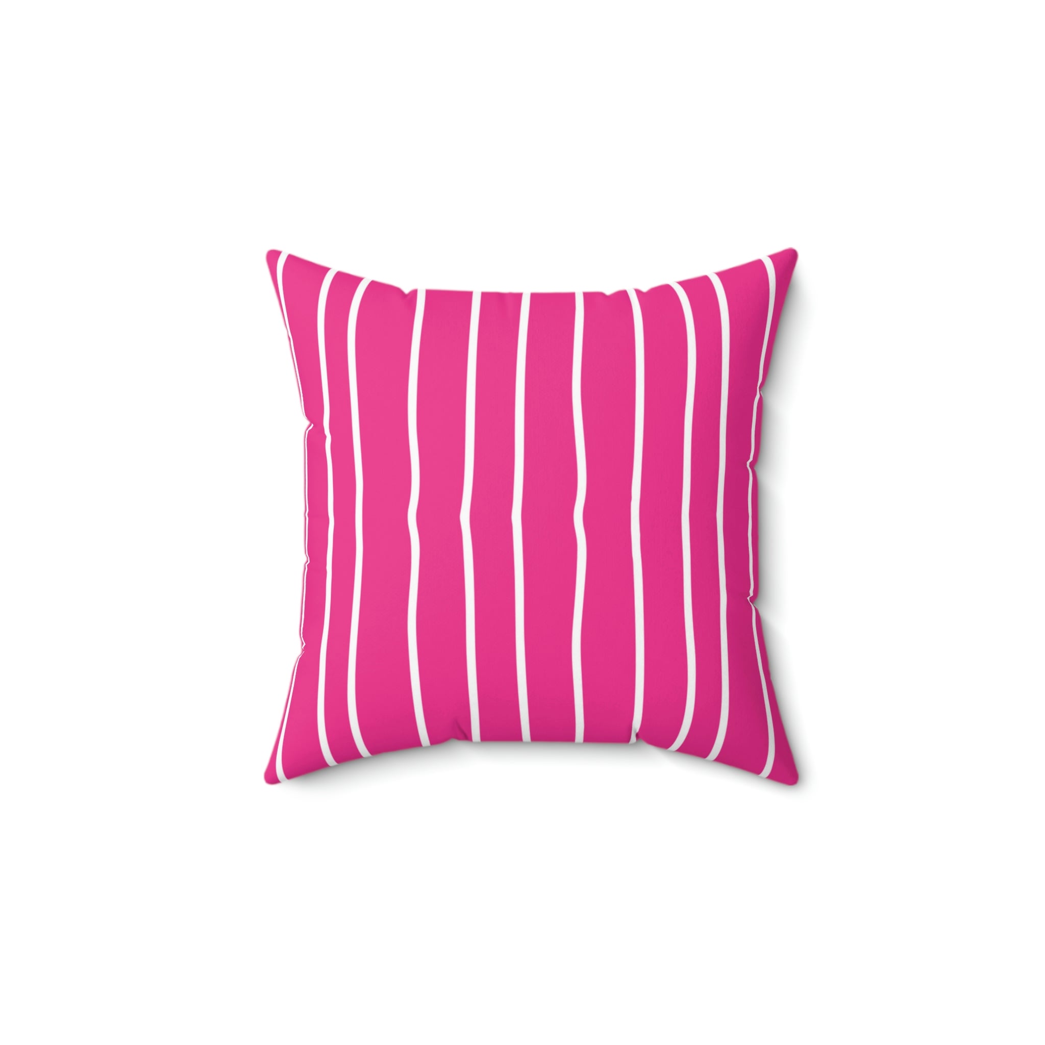 Hot Pink Pinstripe Square Pillow Home Decor Pink Sweetheart
