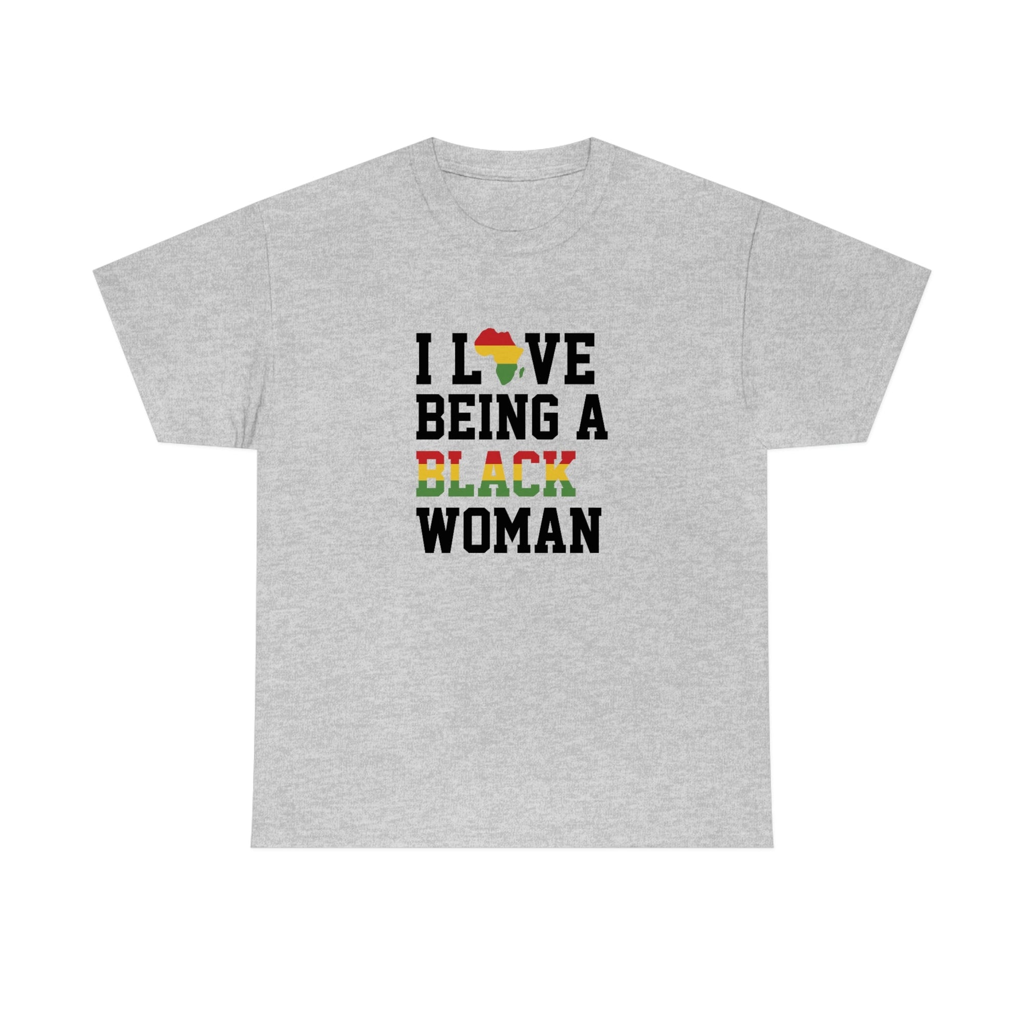 I Love Being a Black Woman Cotton Tee T-Shirt Pink Sweetheart