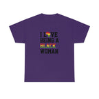 I Love Being a Black Woman Cotton Tee T-Shirt Pink Sweetheart