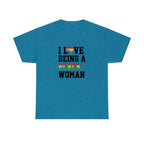 I Love Being a Black Woman Cotton Tee T-Shirt Pink Sweetheart