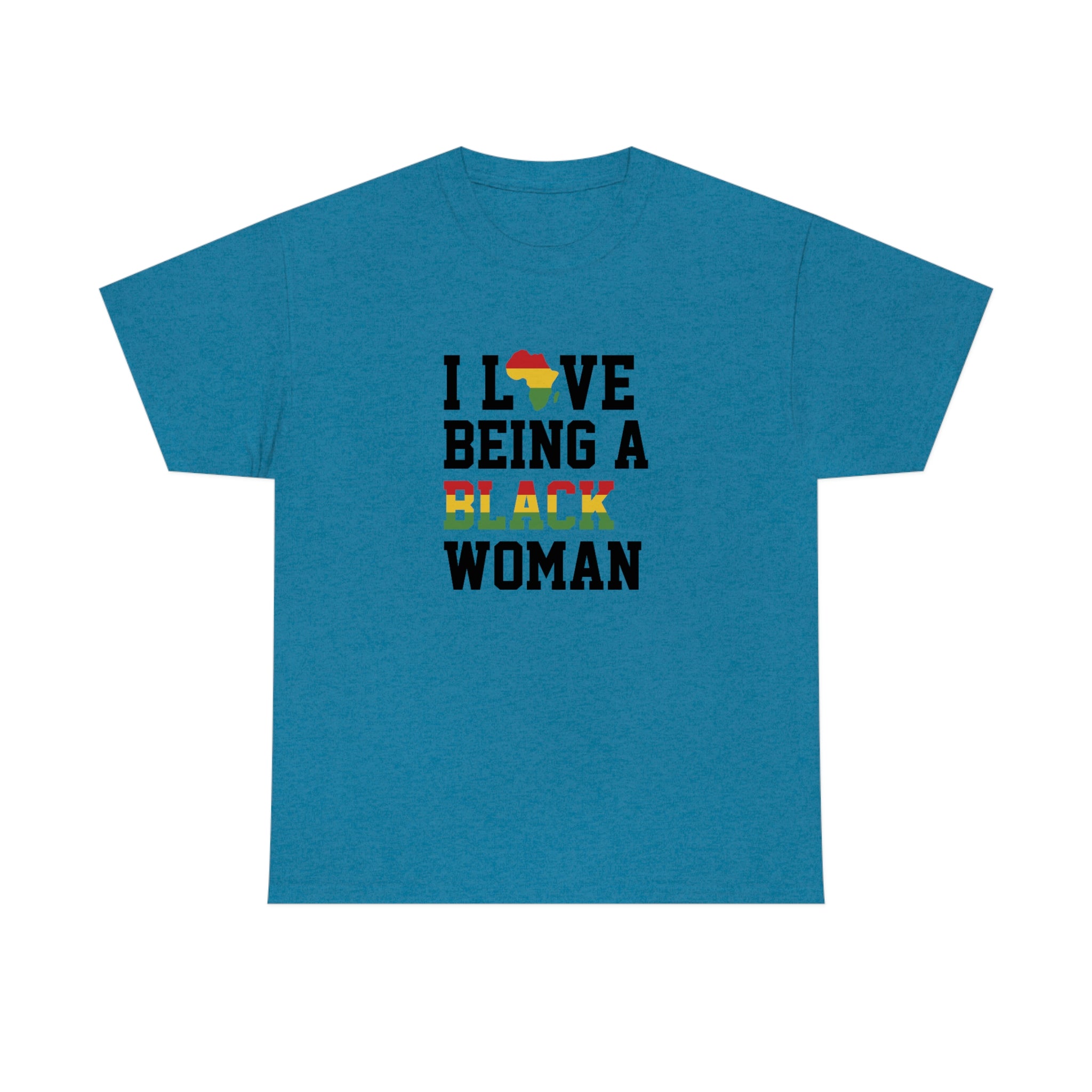 I Love Being a Black Woman Cotton Tee T-Shirt Pink Sweetheart