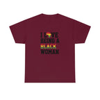 I Love Being a Black Woman Cotton Tee T-Shirt Pink Sweetheart