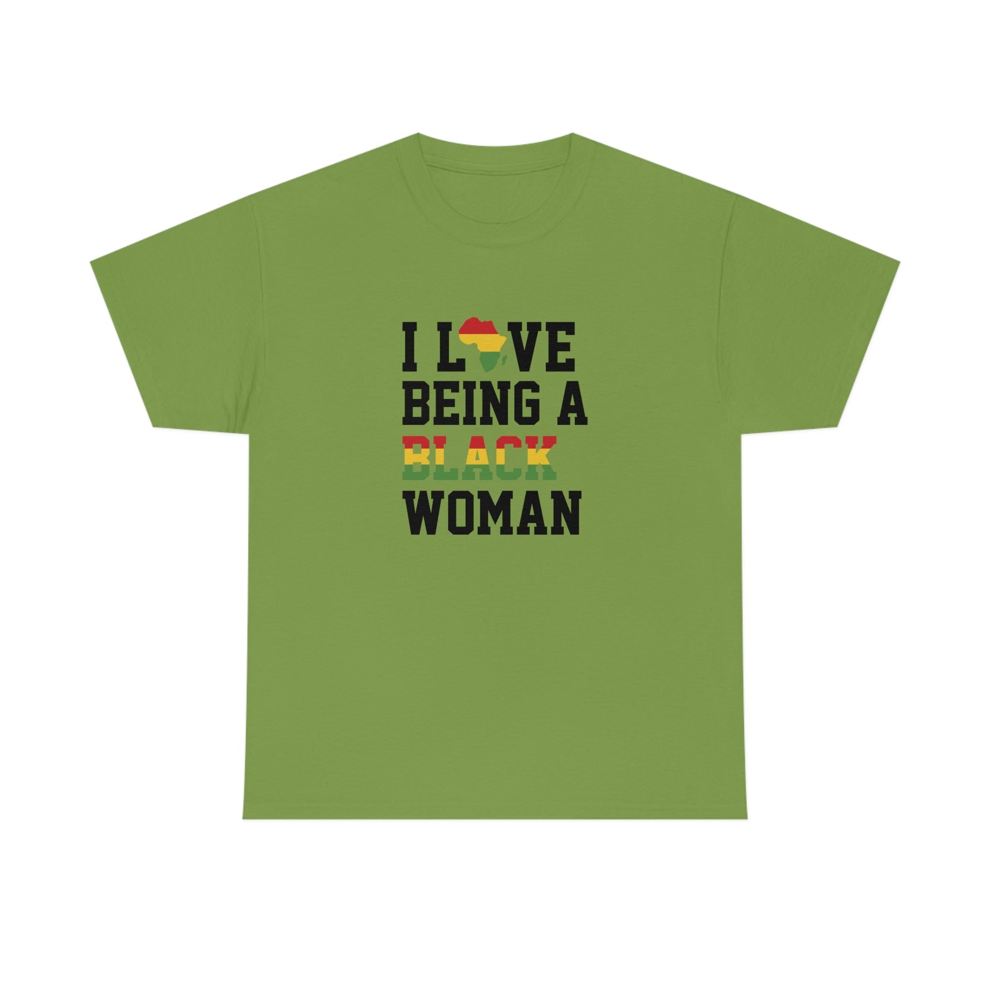 I Love Being a Black Woman Cotton Tee T-Shirt Pink Sweetheart