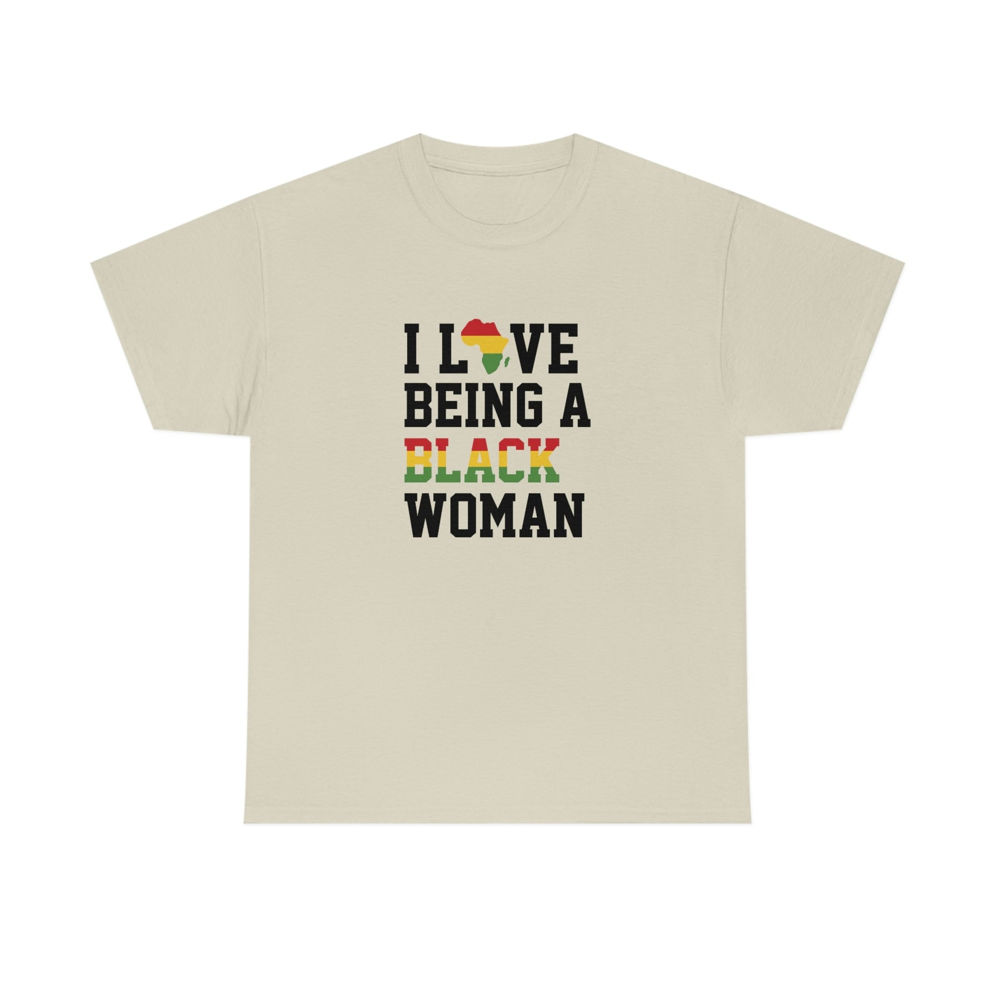 I Love Being a Black Woman Cotton Tee T-Shirt Pink Sweetheart