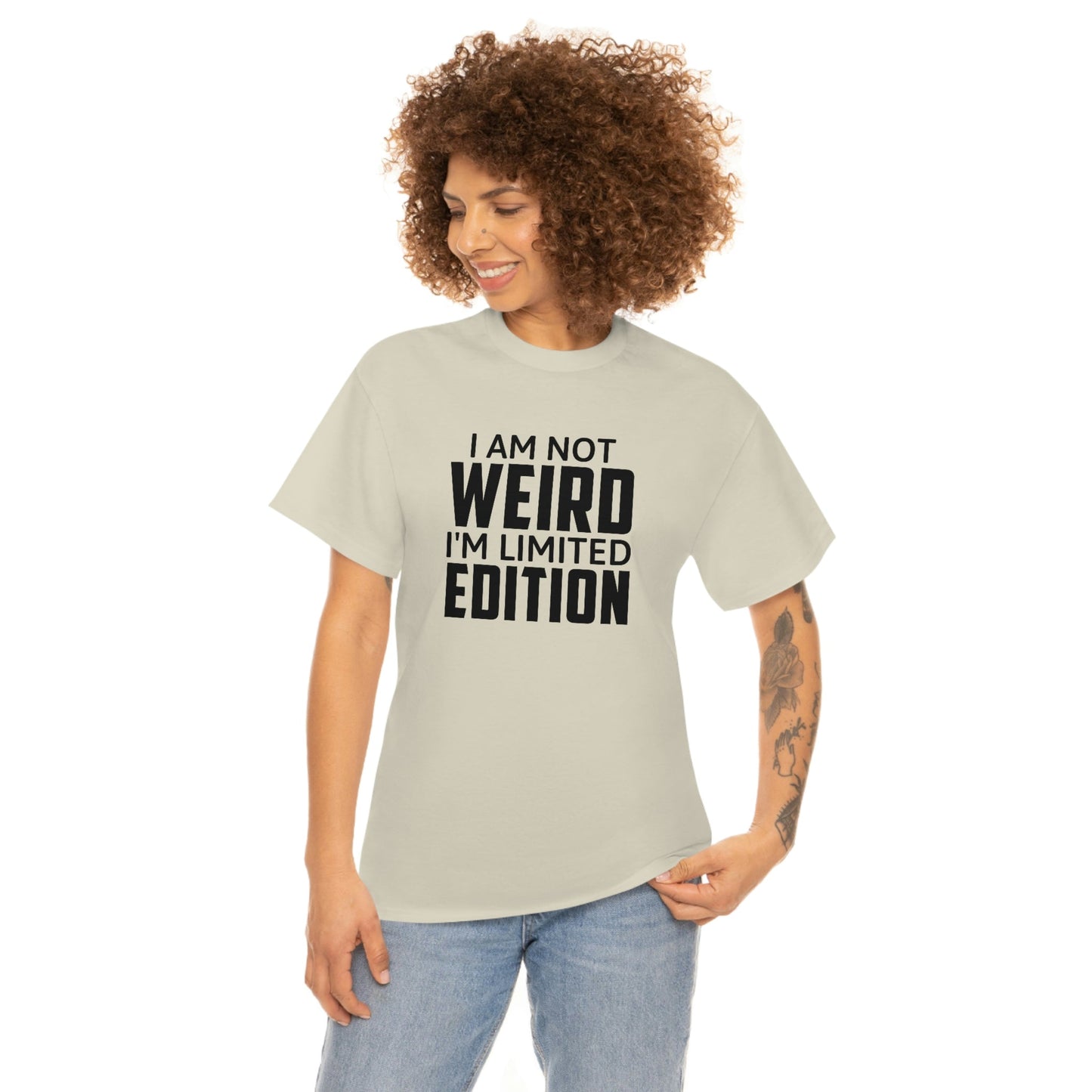 I am Not Weird Cotton Tee T-Shirt Pink Sweetheart