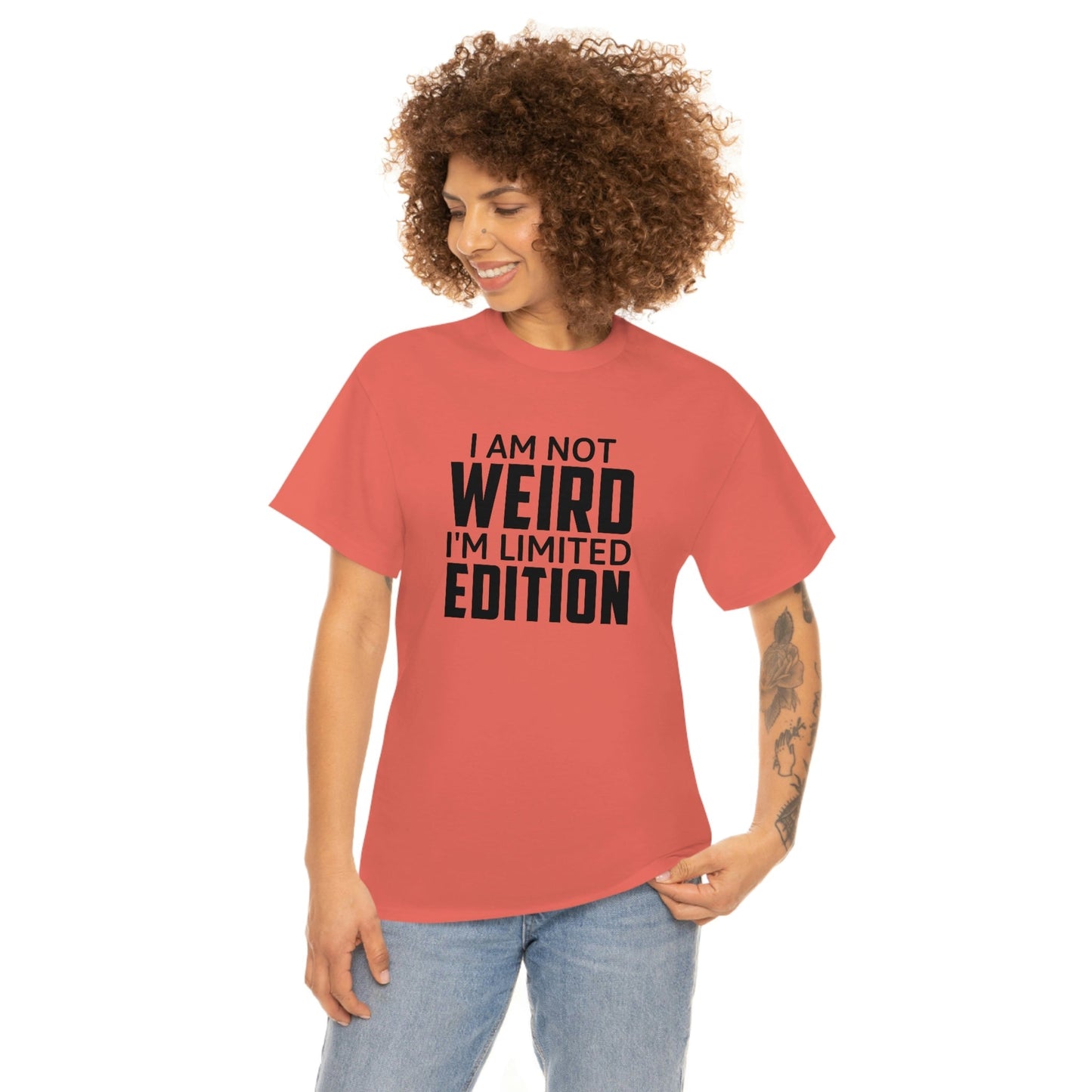 I am Not Weird Cotton Tee T-Shirt Pink Sweetheart