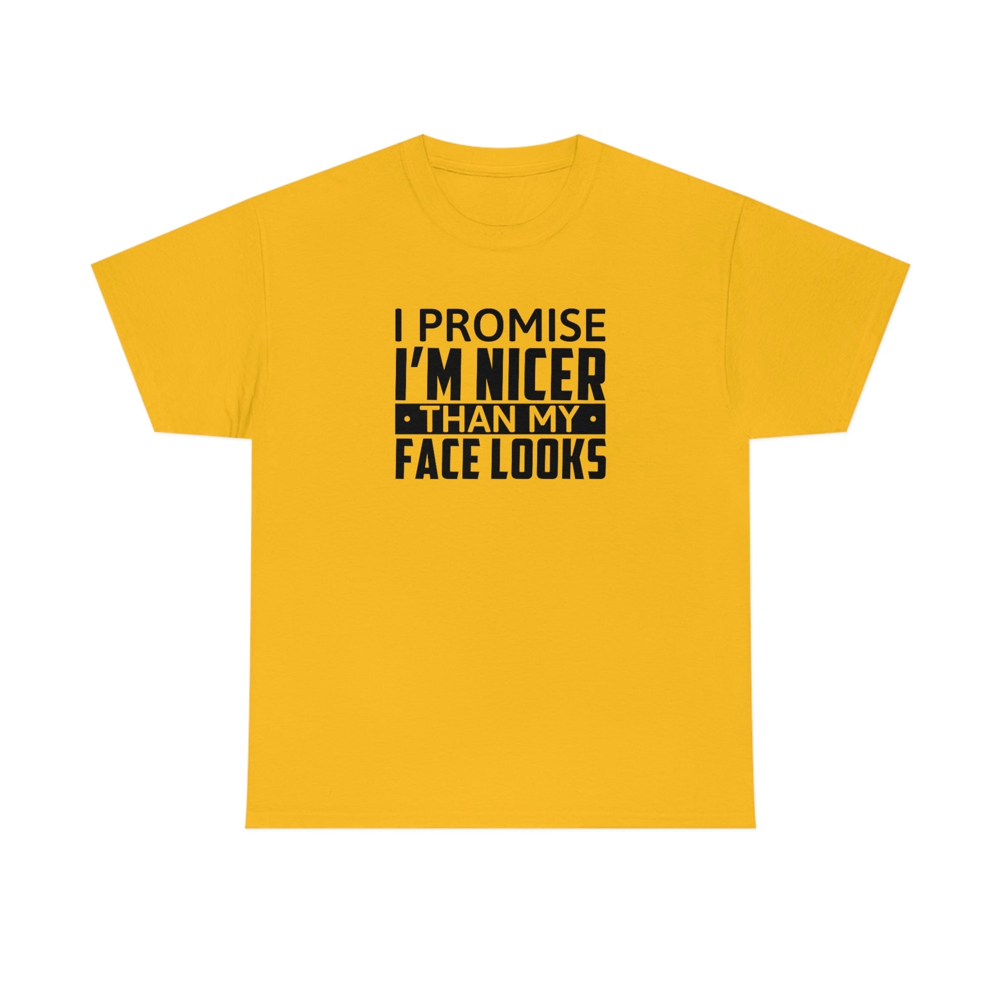 I'm Nicer Than My Face Looks Cotton Tee T-Shirt Pink Sweetheart