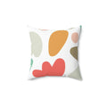 Imagine a Garden Like Hers Square Pillow - Pink Sweetheart