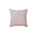 Inside the Lines Square Pillow - Pink Sweetheart