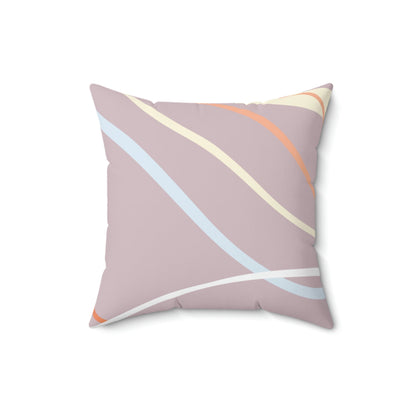 Inside the Lines Square Pillow Home Decor Pink Sweetheart