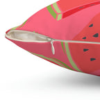 Juicy Summer Watermelon Square Pillow Home Decor Pink Sweetheart