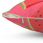 Juicy Summer Watermelon Square Pillow Home Decor Pink Sweetheart