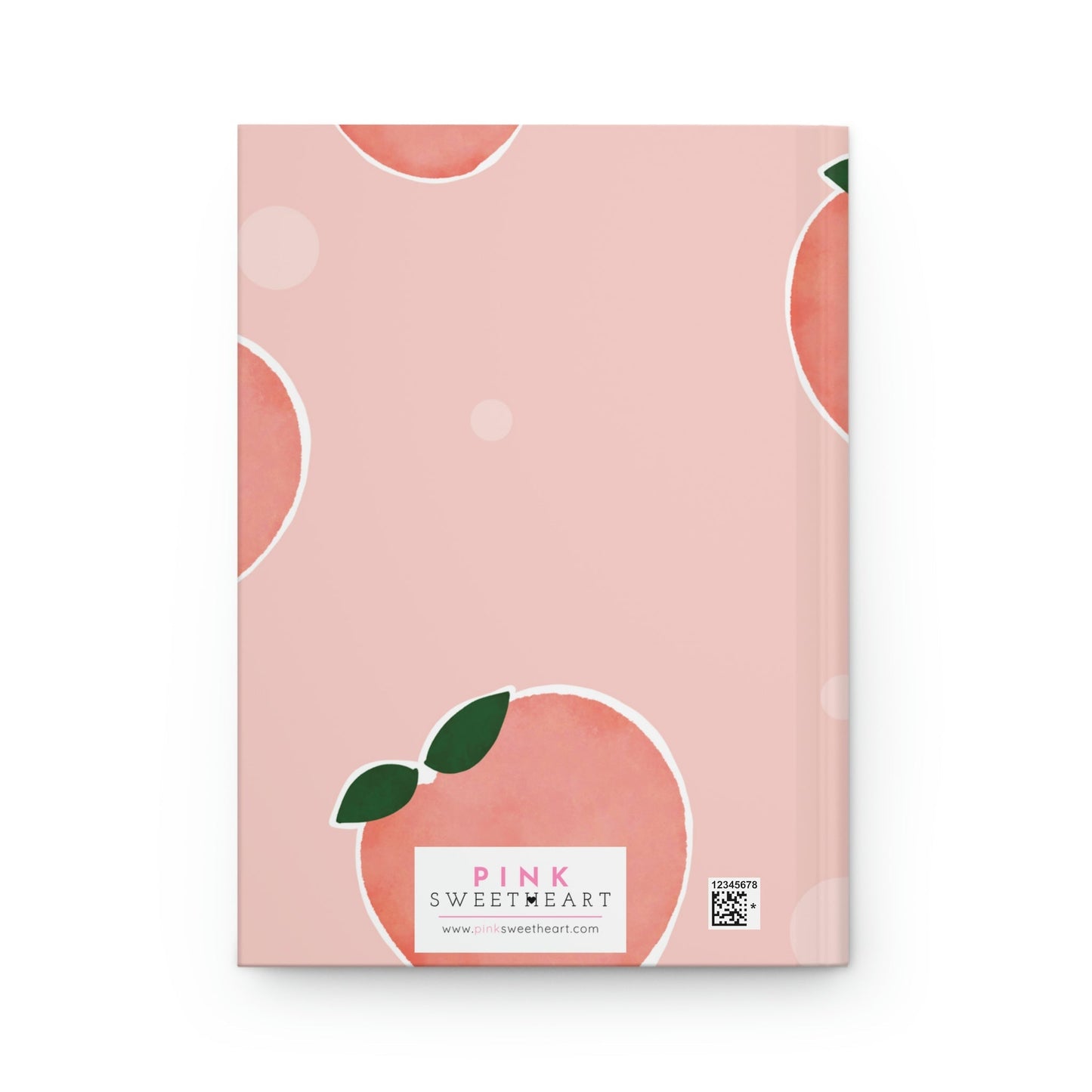 Just Peachy Hardcover Matte Journal Paper products Pink Sweetheart