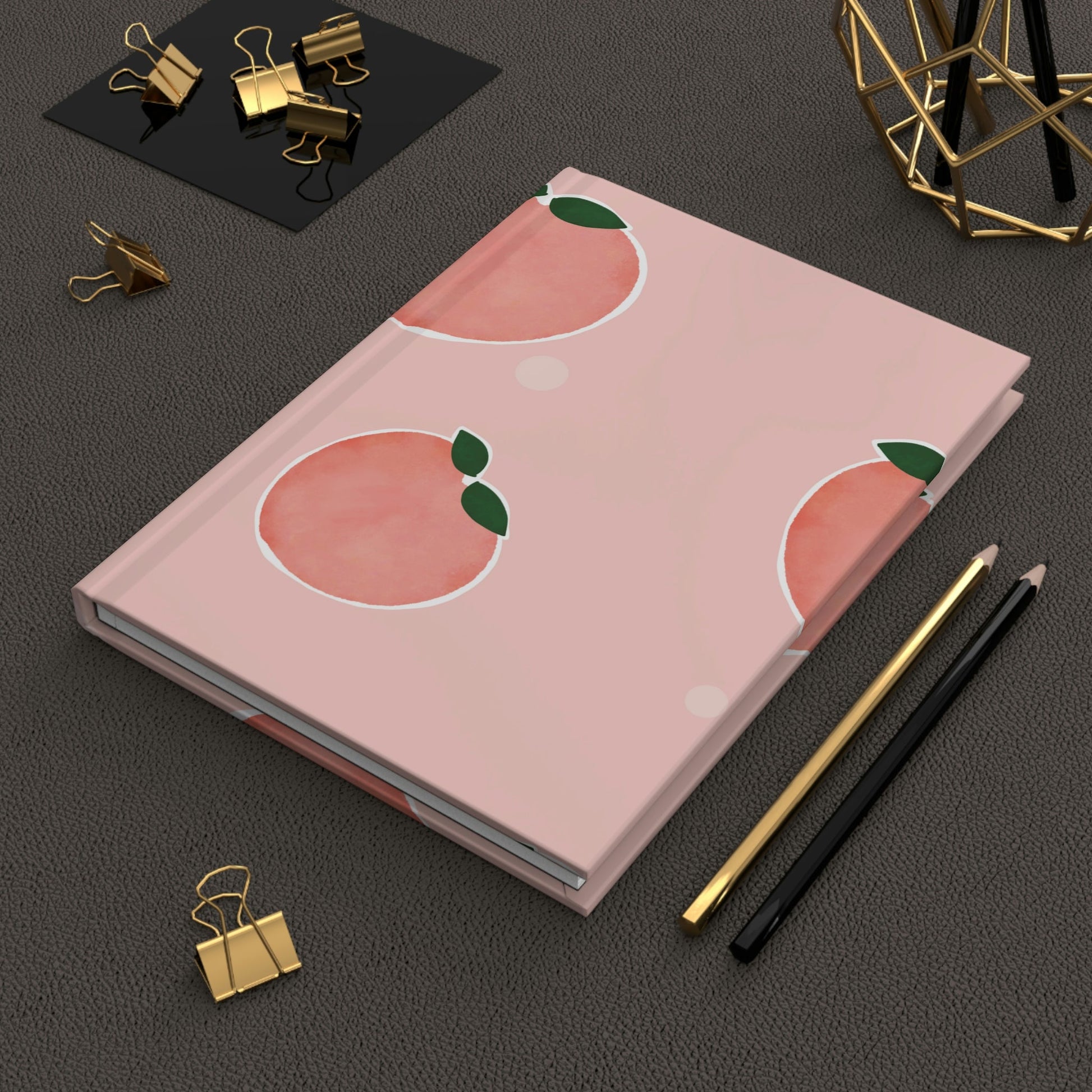 Just Peachy Hardcover Matte Journal Paper products Pink Sweetheart