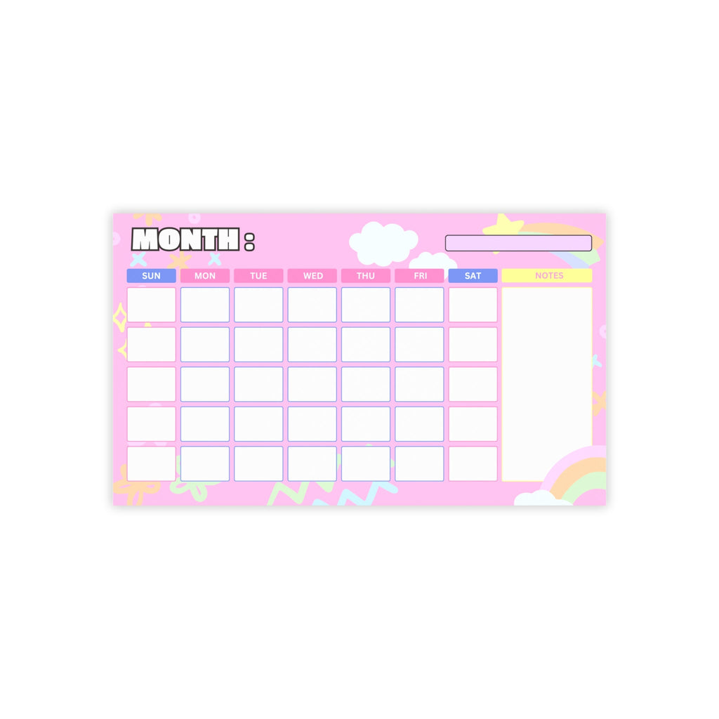 Kawaii Dreams Calendar Post-it® Note Pad Paper products Pink Sweetheart