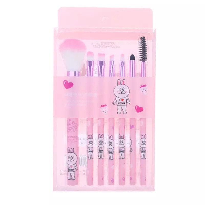 Kawaii Line Friends Makeup Brush Set Pink Sweetheart