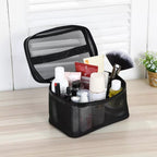 Large Black Mesh Cosmetic Makeup Toiletry Bag Cosmetic & Toiletry Bags Pink Sweetheart