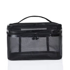 Large Black Mesh Cosmetic Makeup Toiletry Bag Cosmetic & Toiletry Bags Pink Sweetheart
