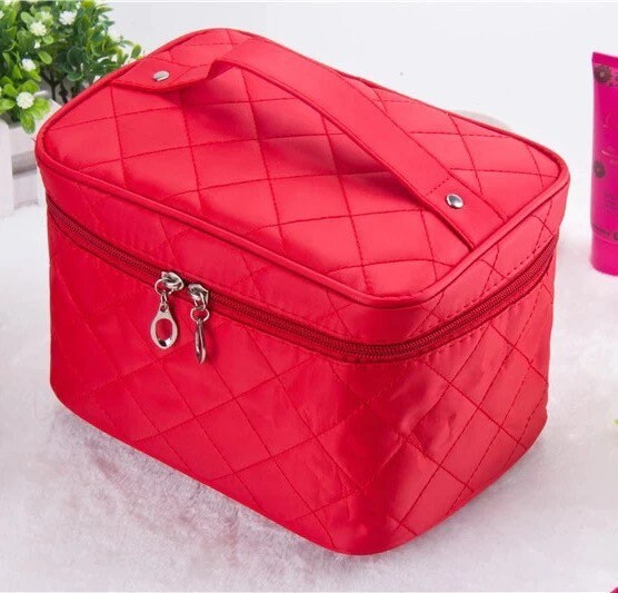 Large Plush Cosmetic Multifunction Zipper Cosmetic Bag Cosmetic & Toiletry Bags Pink Sweetheart