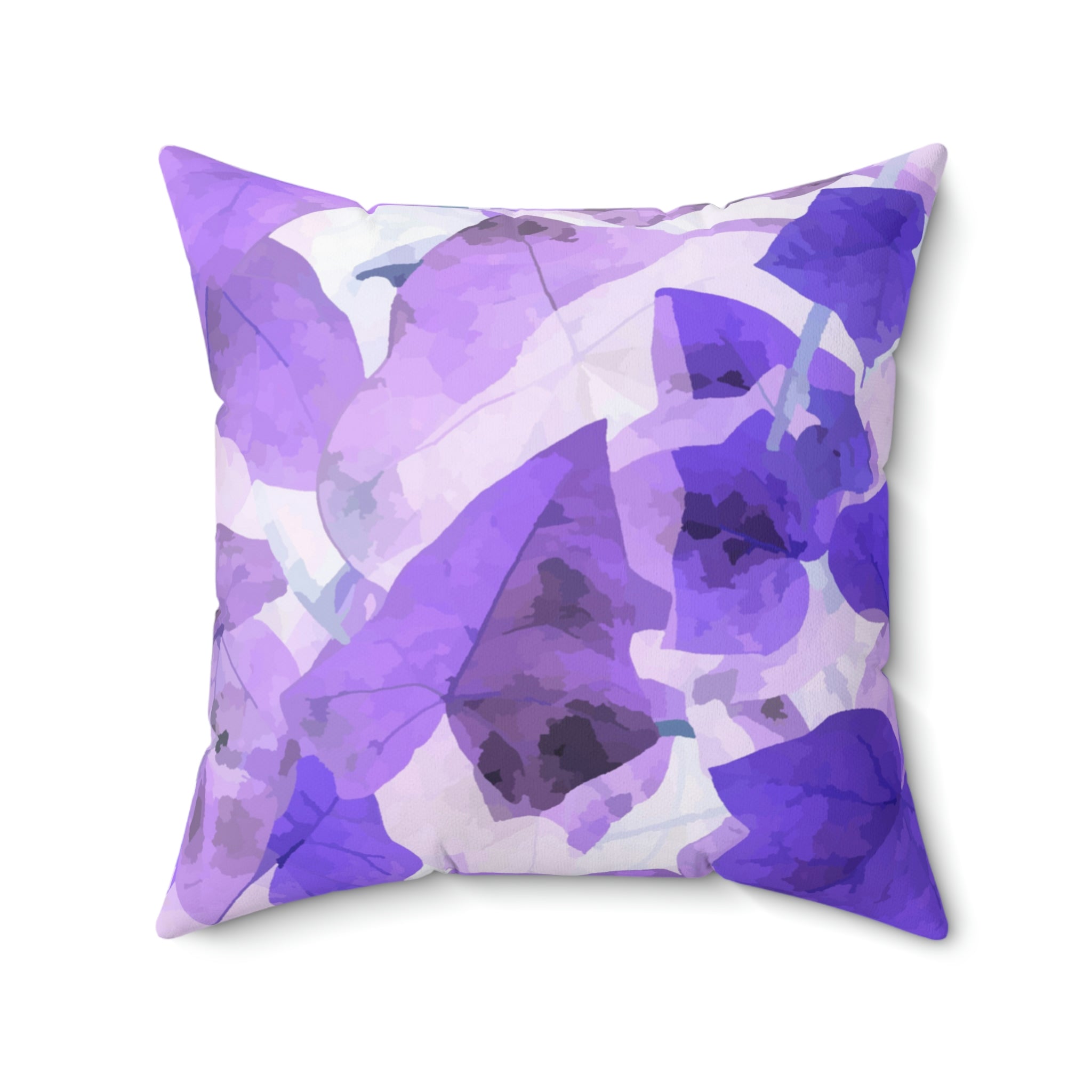 Lavender Leaf Square Pillow Home Decor Pink Sweetheart