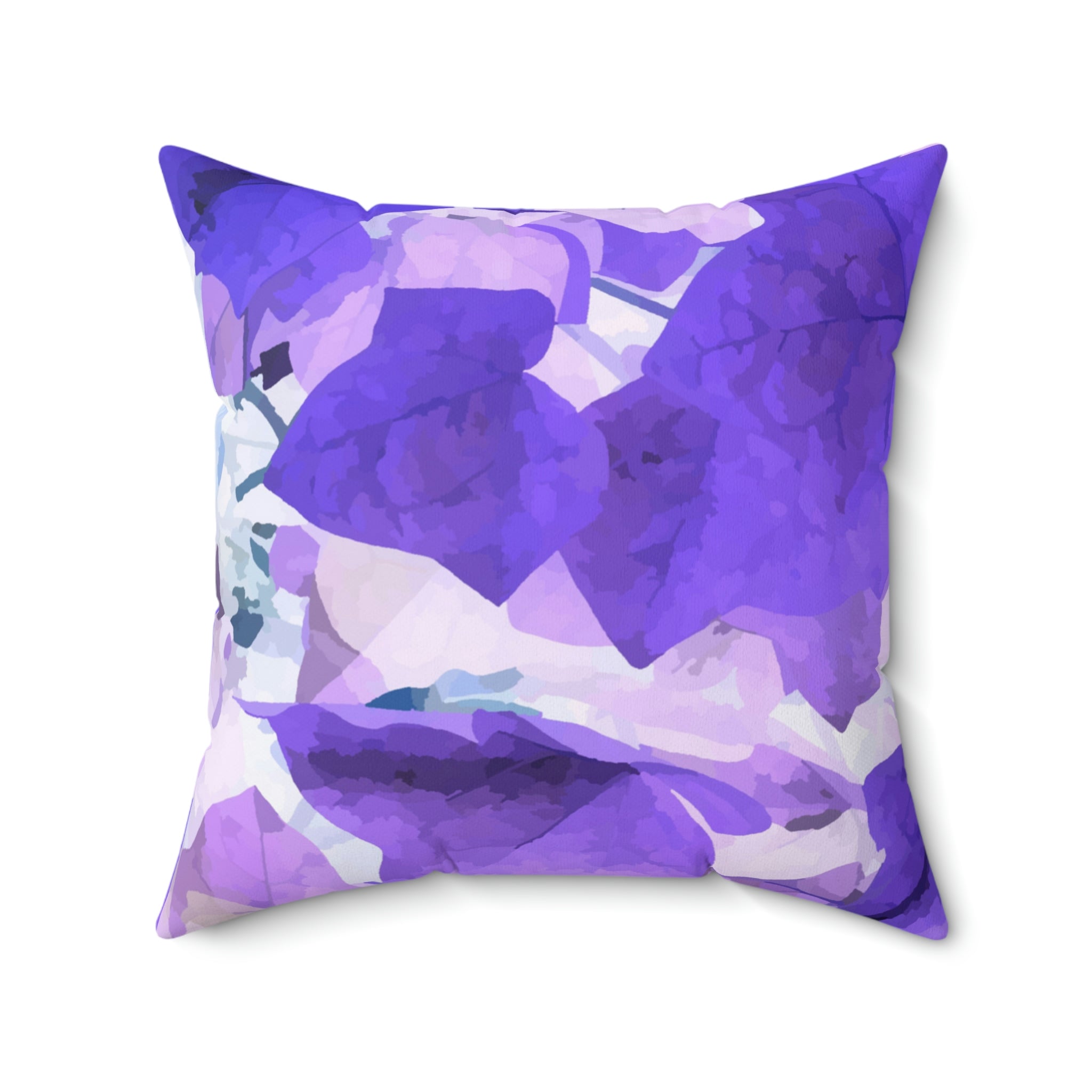 Lavender Leaf Square Pillow Home Decor Pink Sweetheart