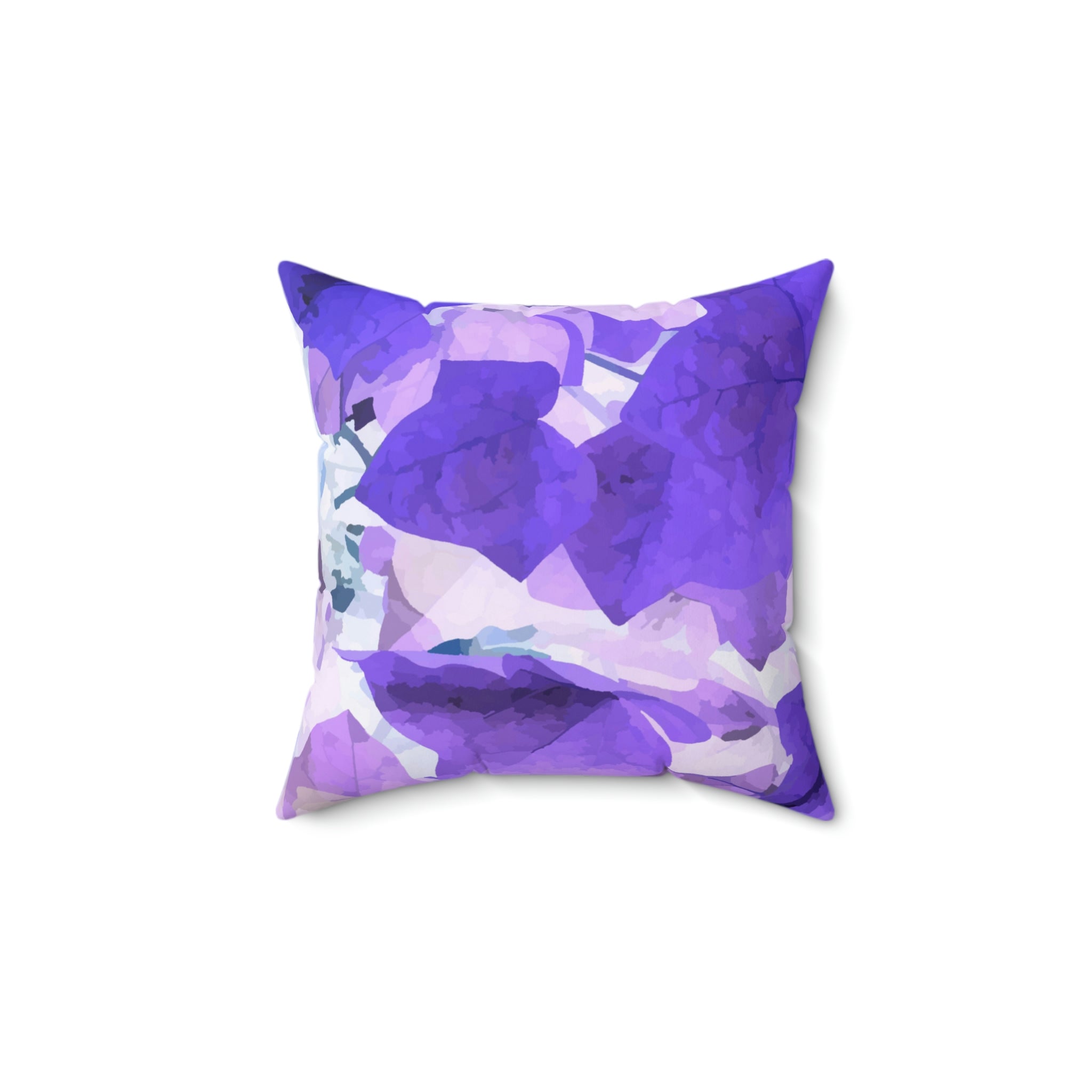 Lavender Leaf Square Pillow Home Decor Pink Sweetheart
