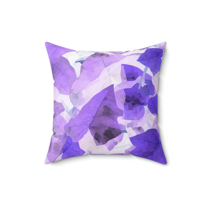 Lavender Leaf Square Pillow Home Decor Pink Sweetheart