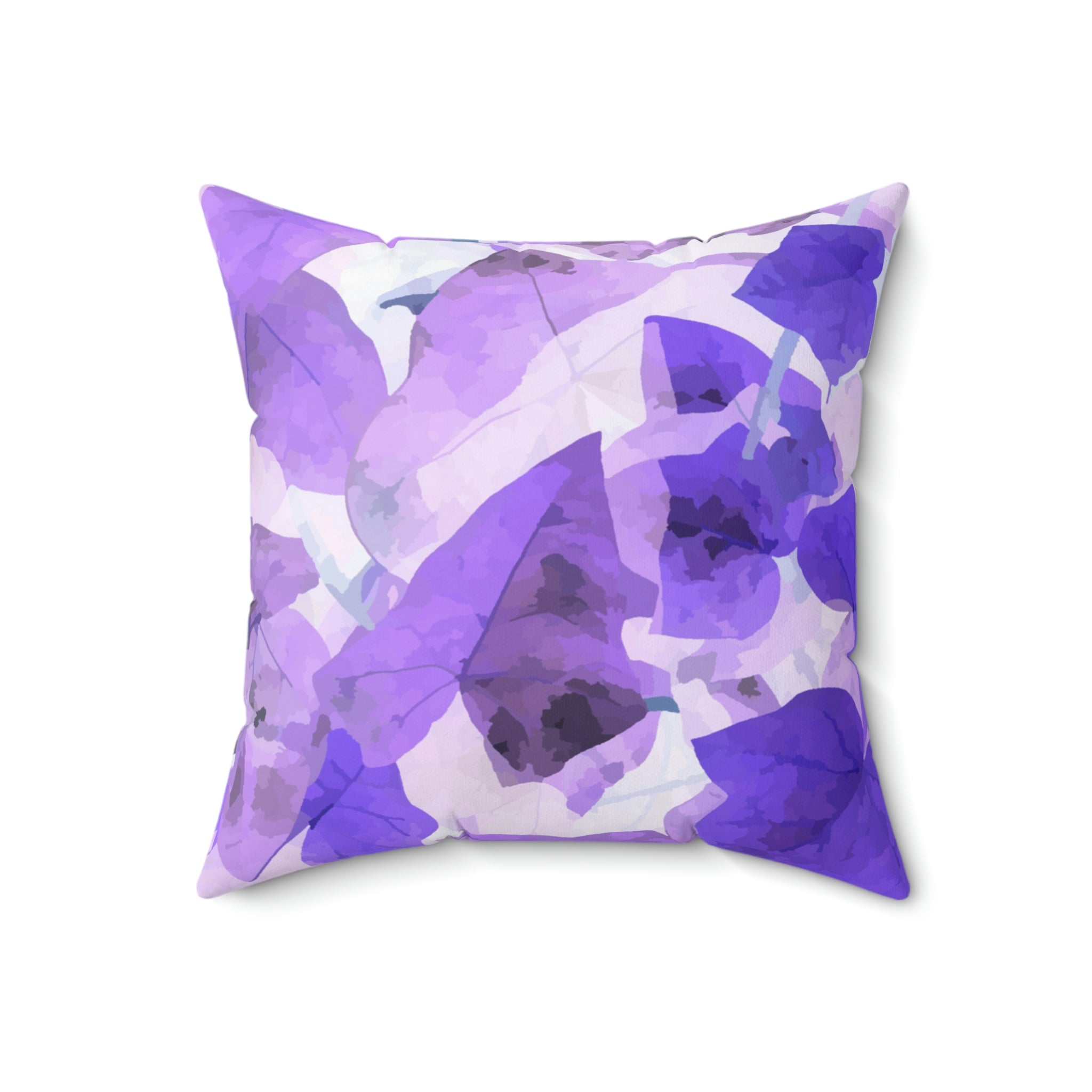 Lavender Leaf Square Pillow Home Decor Pink Sweetheart