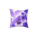 Lavender Leaf Square Pillow - Pink Sweetheart