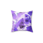 Lavender Leaf Square Pillow Home Decor Pink Sweetheart