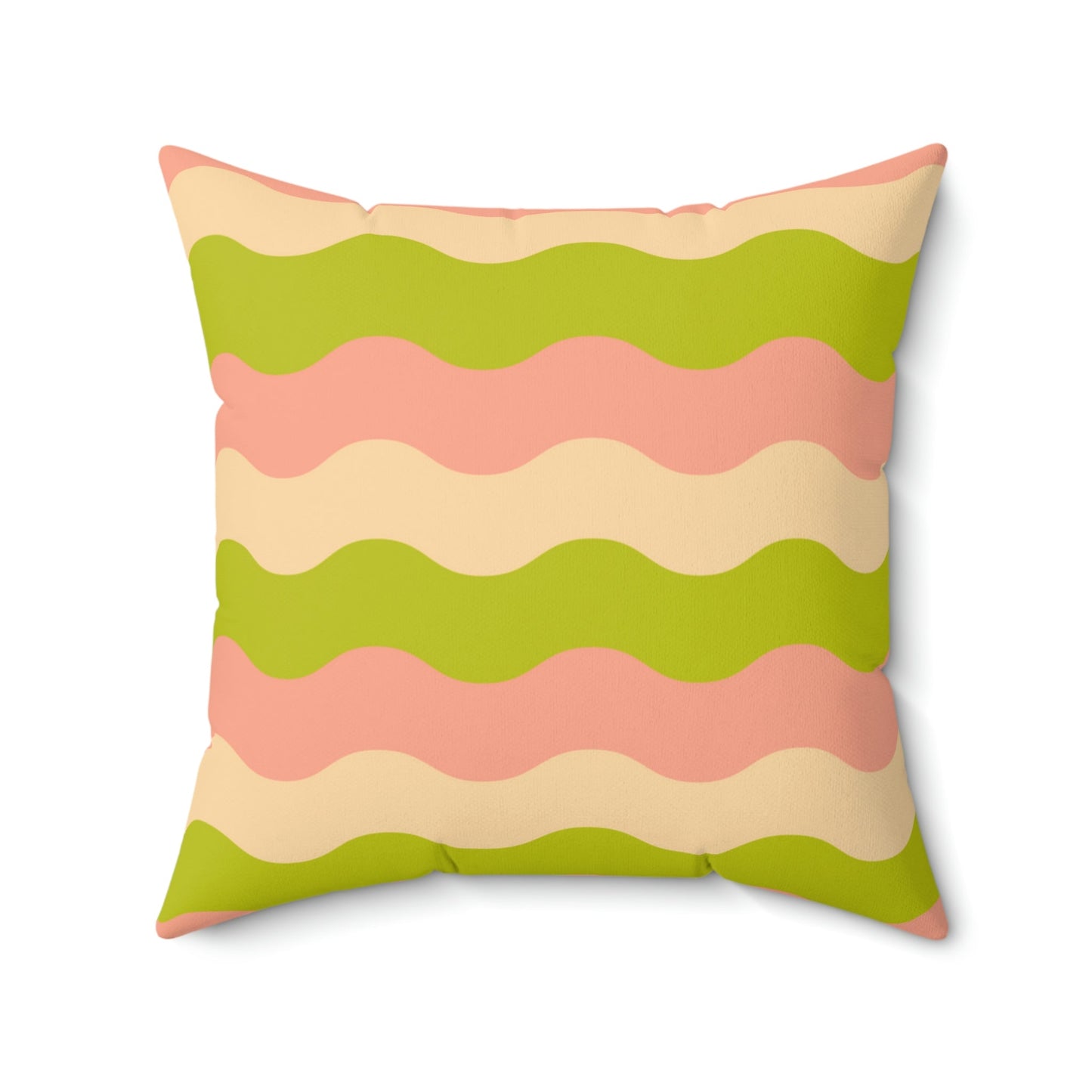Layered Waves Square Pillow Home Decor Pink Sweetheart