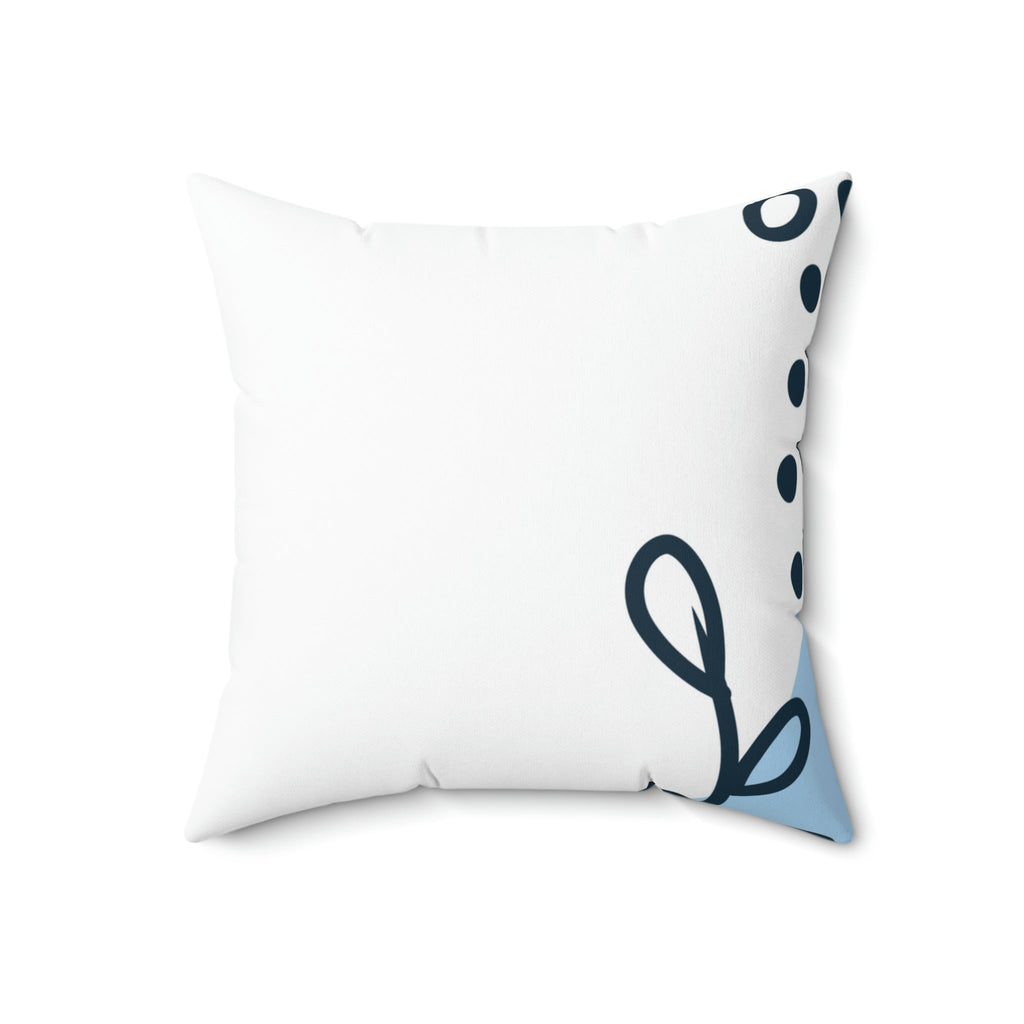 Leafy Touch Square Pillow Home Decor Pink Sweetheart