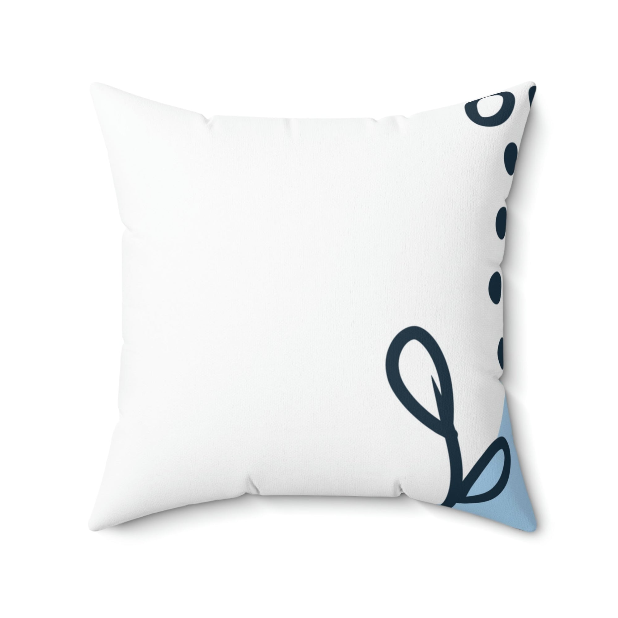 Leafy Touch Square Pillow Home Decor Pink Sweetheart