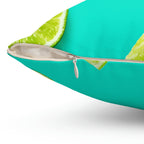 Limes for Margaritas Square Pillow Home Decor Pink Sweetheart
