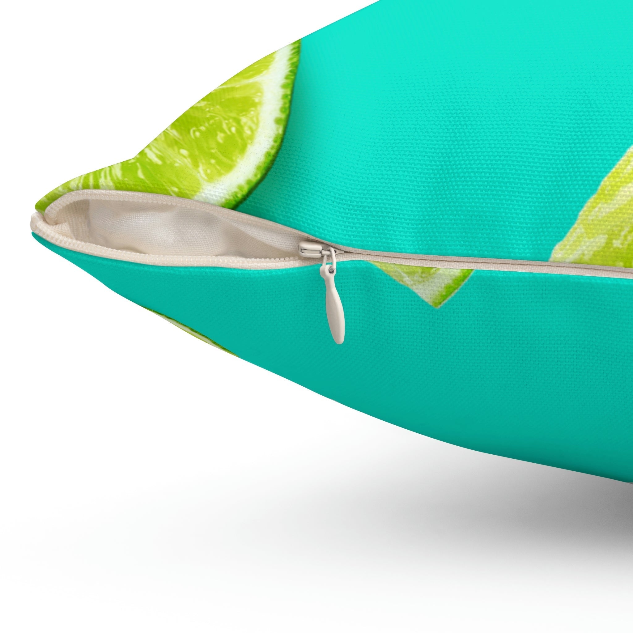Limes for Margaritas Square Pillow Home Decor Pink Sweetheart