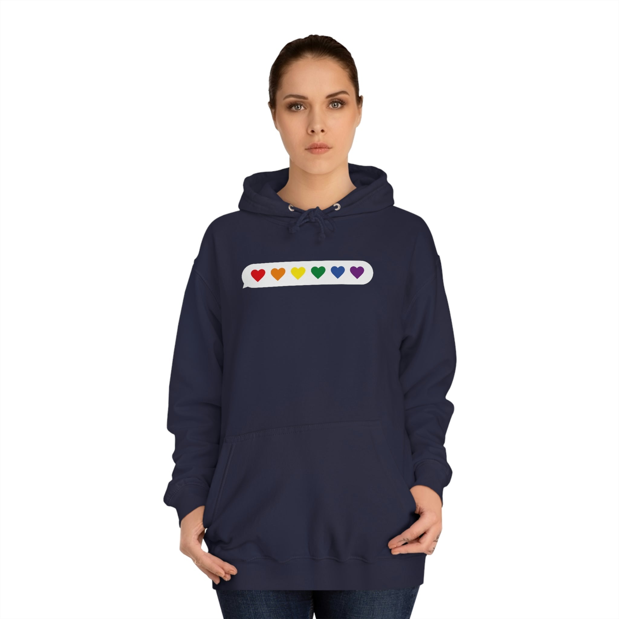 Little Love Messages Unisex Hoodie Hoodie Pink Sweetheart