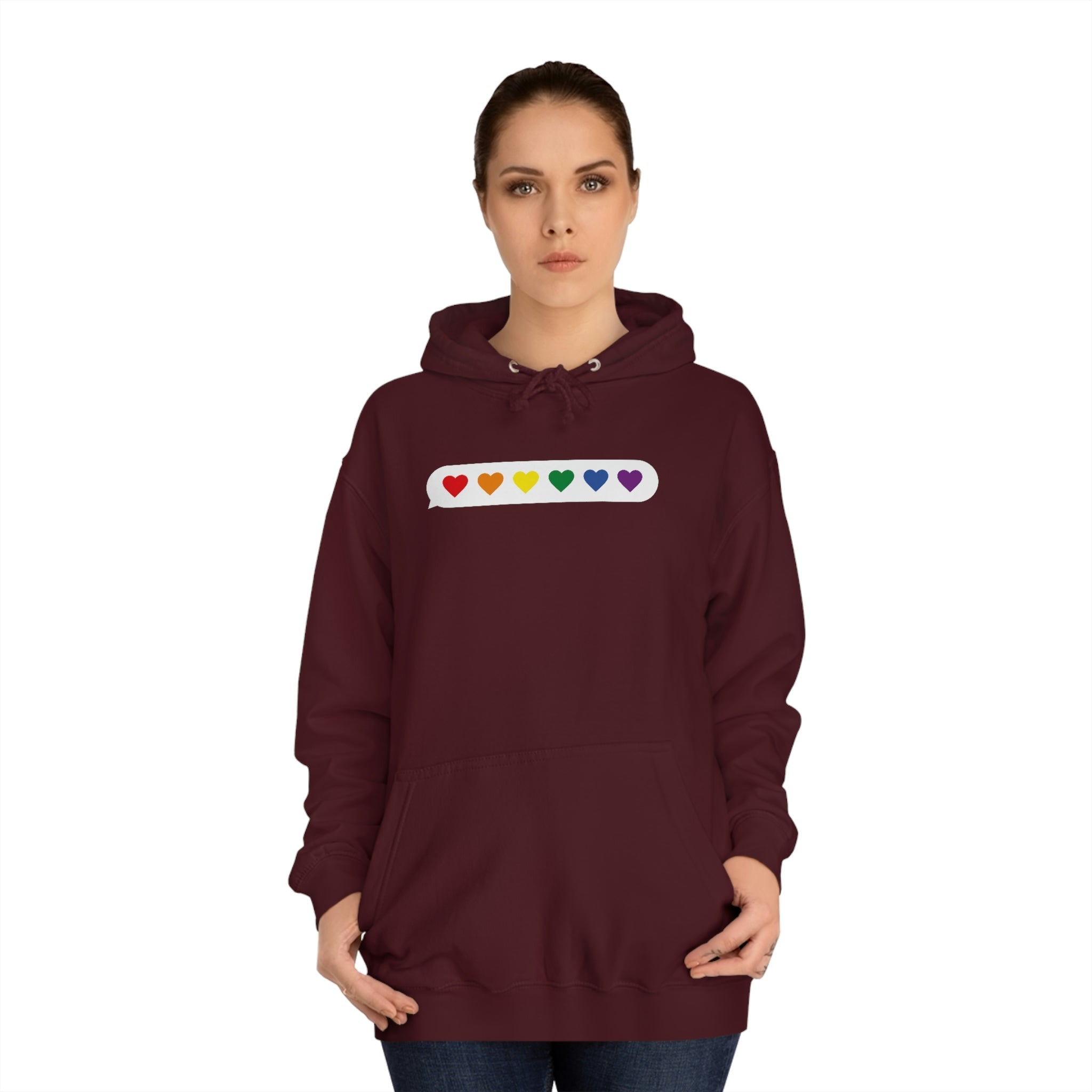 Little Love Messages Unisex Hoodie Hoodie Pink Sweetheart