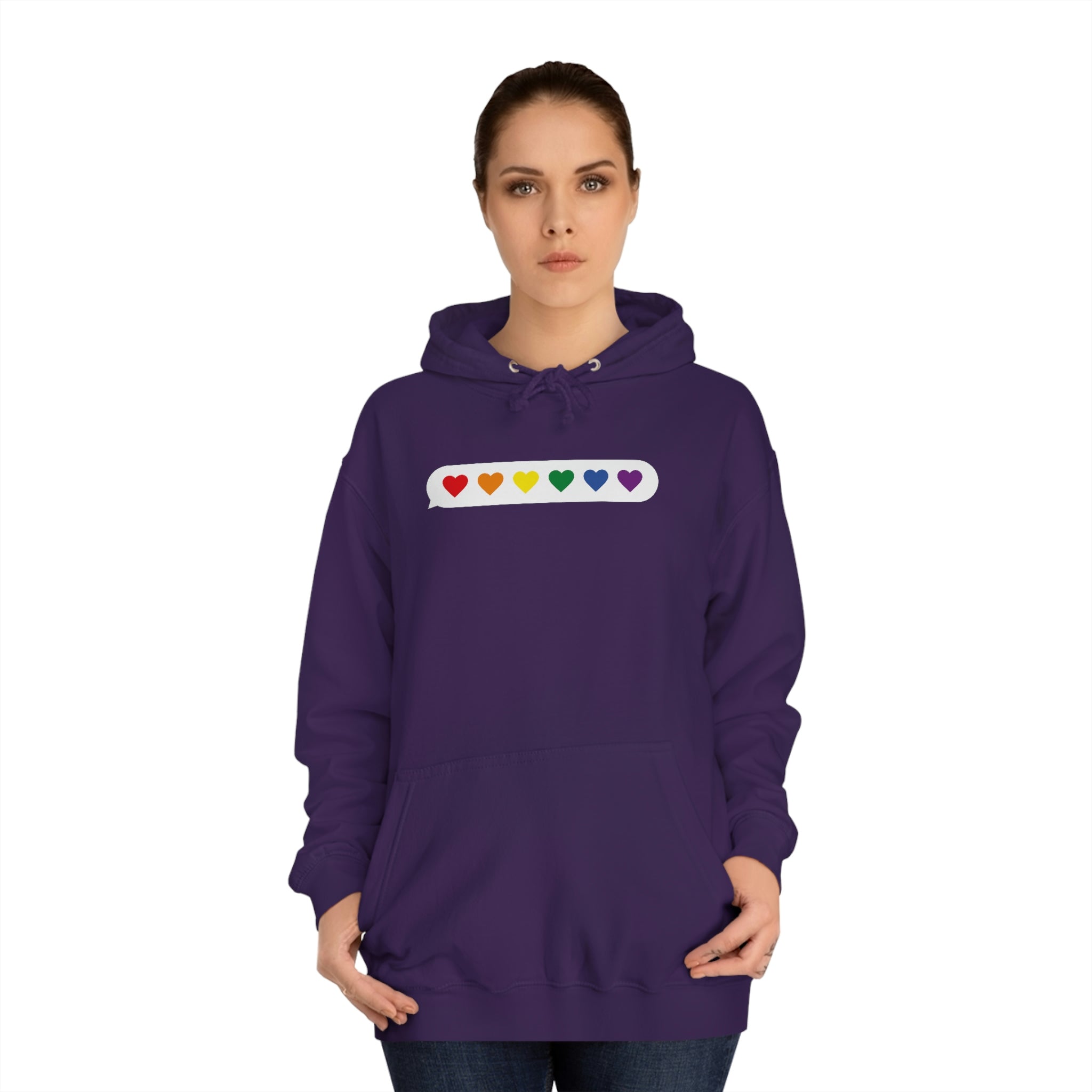Little Love Messages Unisex Hoodie Hoodie Pink Sweetheart