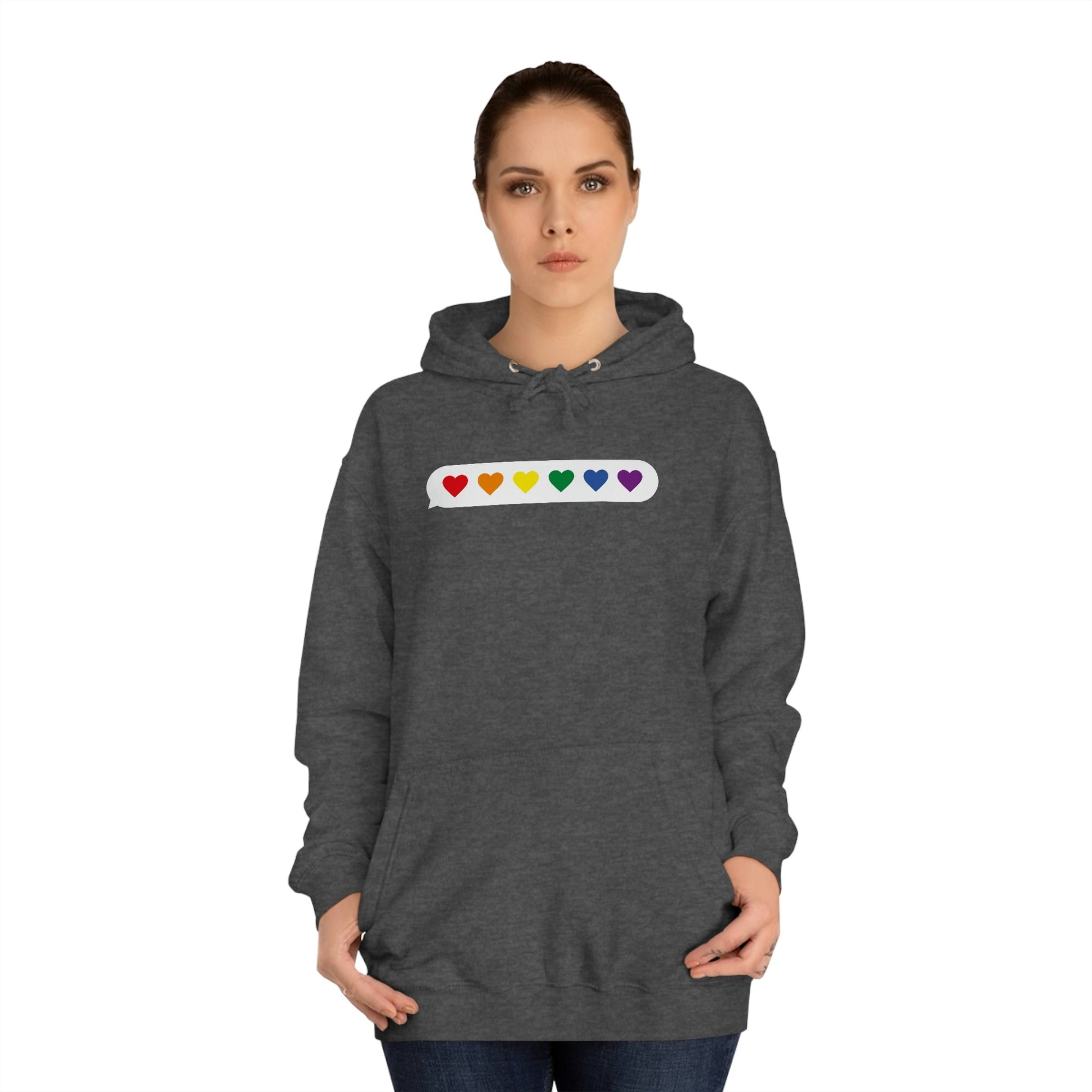 Little Love Messages Unisex Hoodie Hoodie Pink Sweetheart