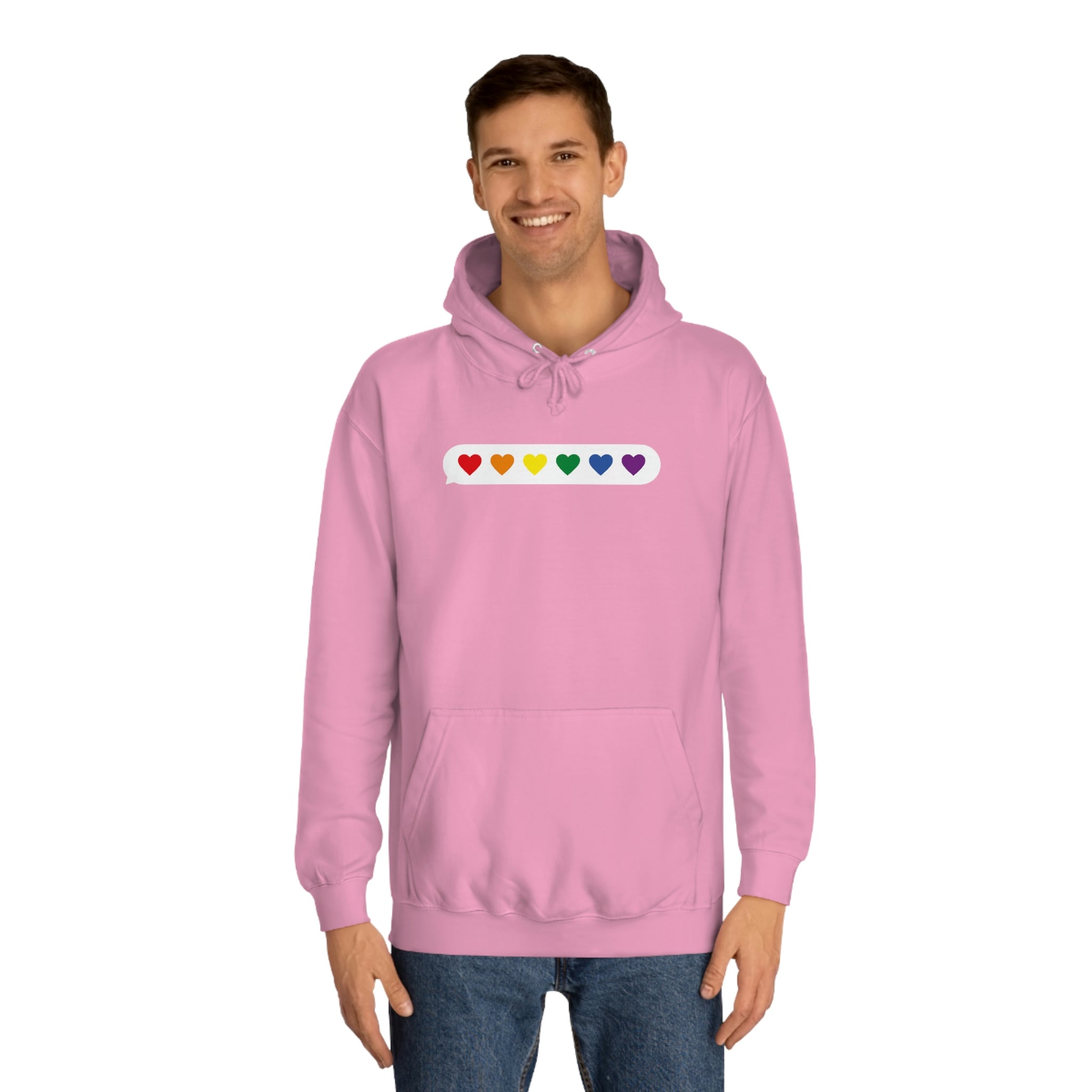 Little Love Messages Unisex Hoodie Hoodie Pink Sweetheart