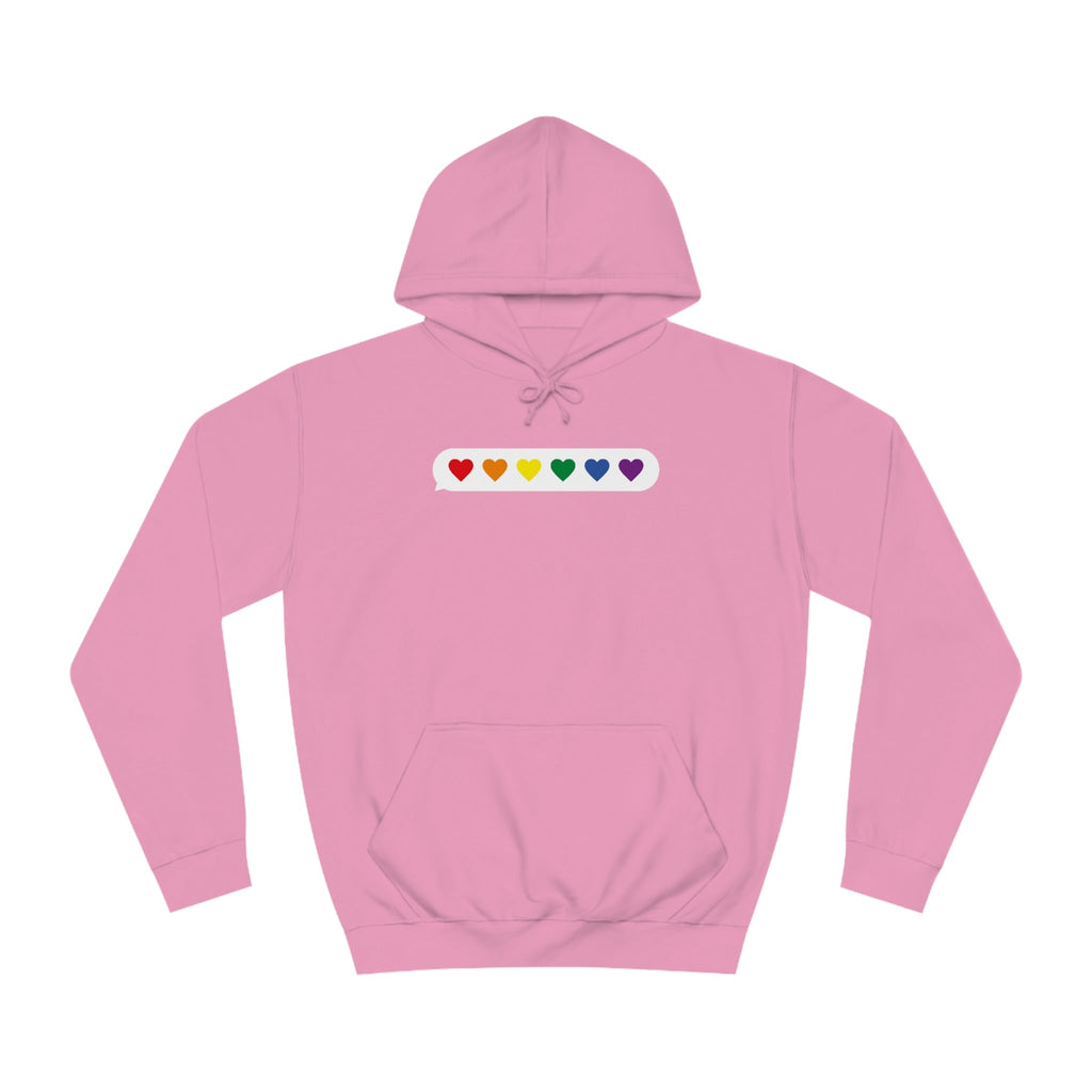 Little Love Messages Unisex Hoodie Hoodie Pink Sweetheart