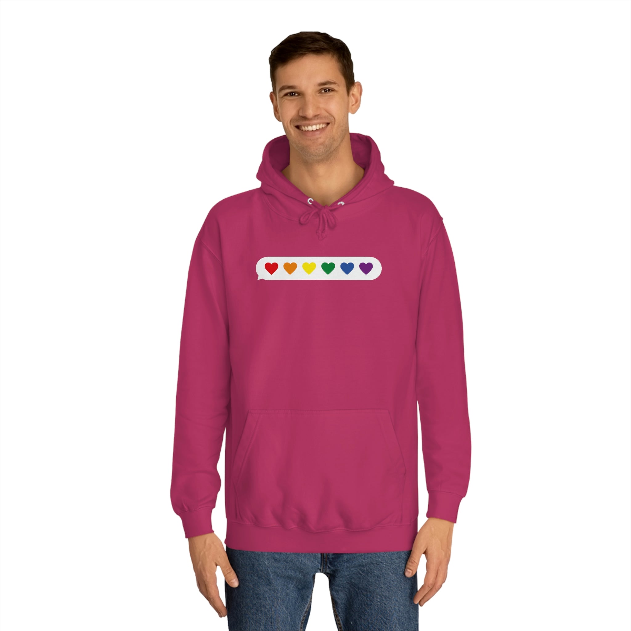 Little Love Messages Unisex Hoodie Hoodie Pink Sweetheart
