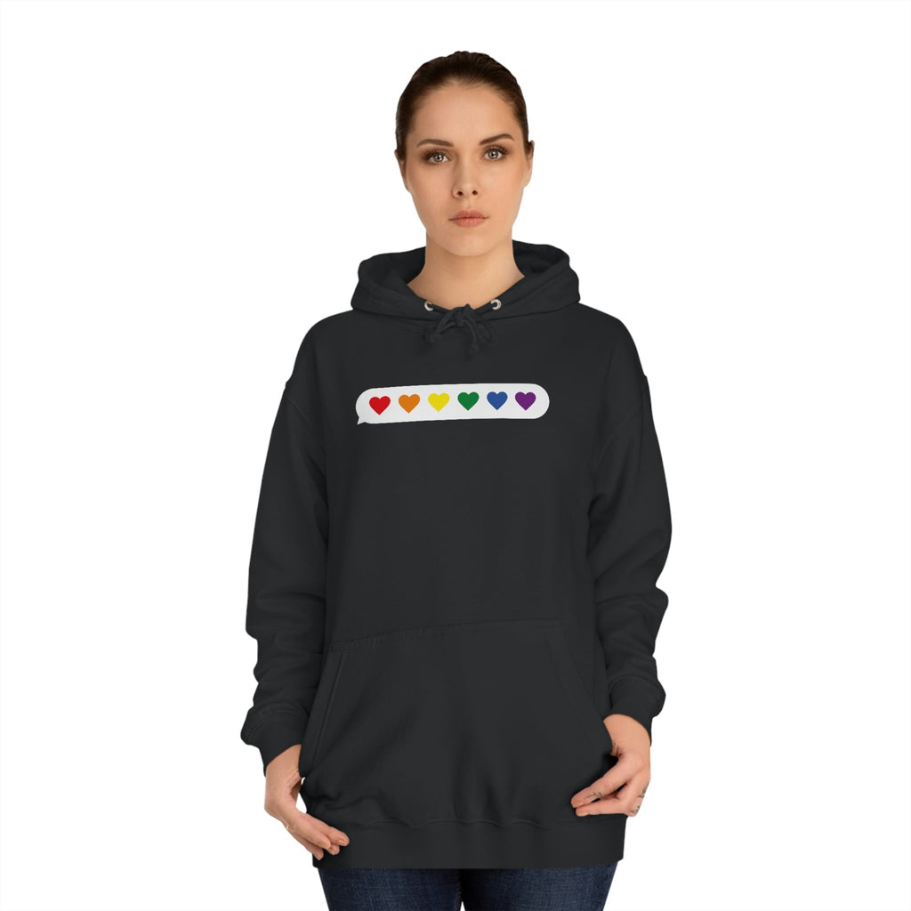 Little Love Messages Unisex Hoodie Hoodie Pink Sweetheart