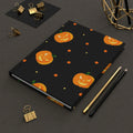 Little Spooky Pumpkin Hardcover Matte Journal - Pink Sweetheart