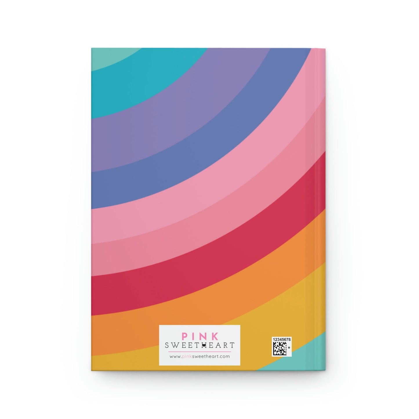 Loopy Rainbow Hardcover Matte Journal Paper products Pink Sweetheart