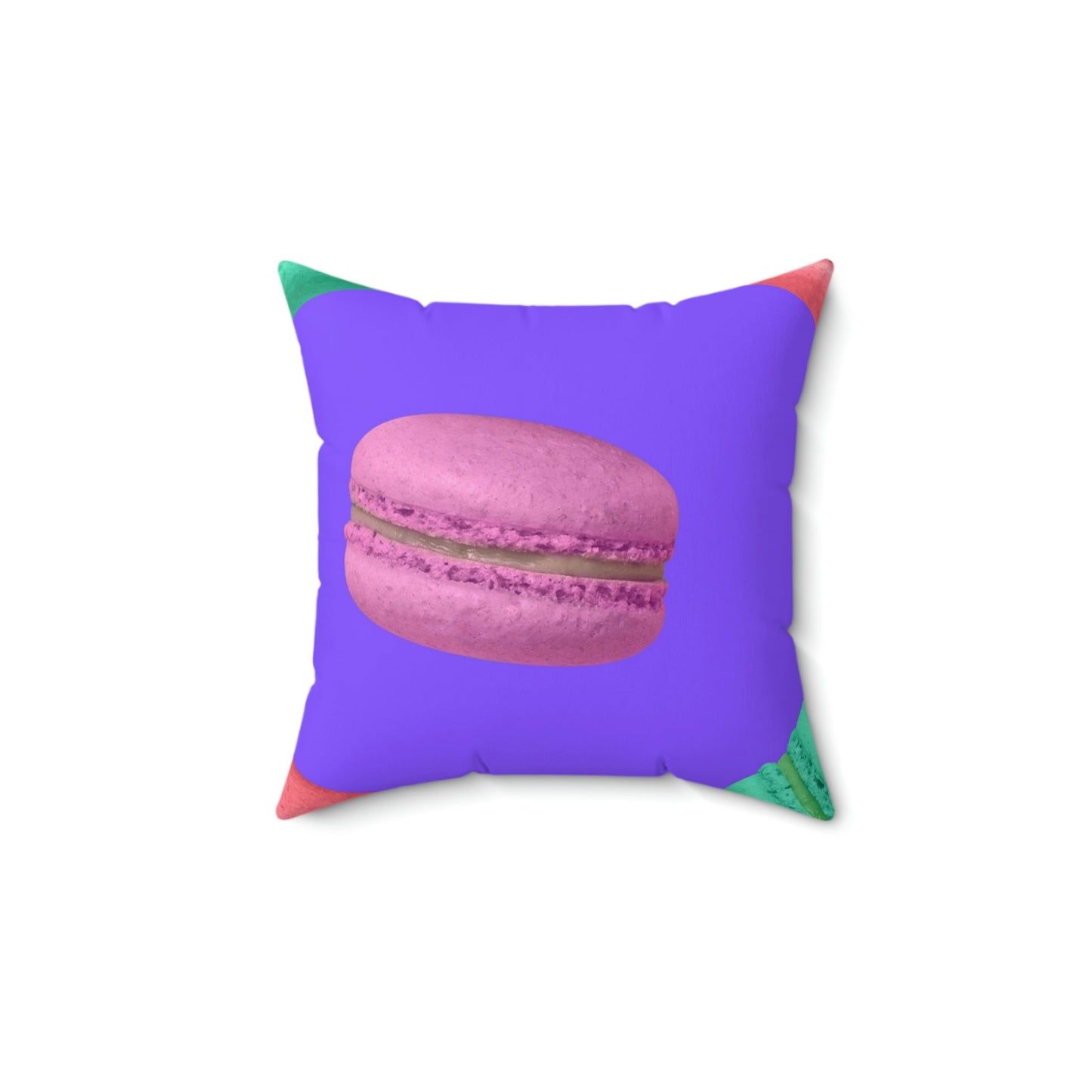 Macaron Minis Square Pillow Home Decor Pink Sweetheart