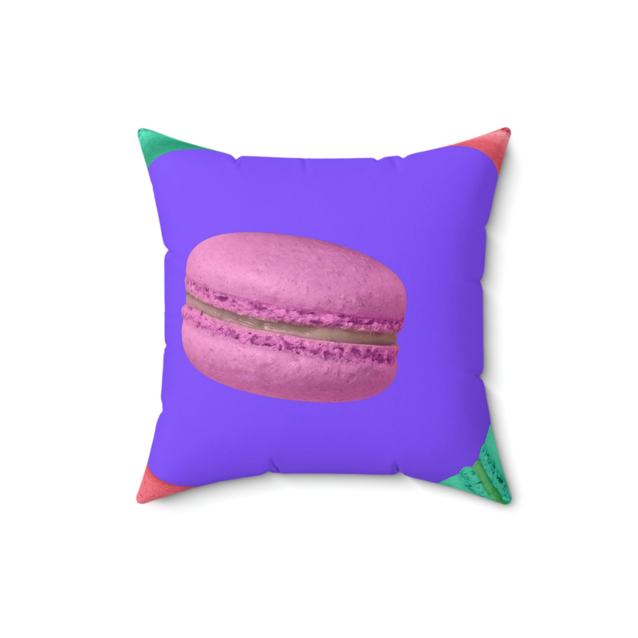 Macaron Minis Square Pillow Home Decor Pink Sweetheart