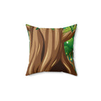 Magical Forest Square Pillow Home Decor Pink Sweetheart